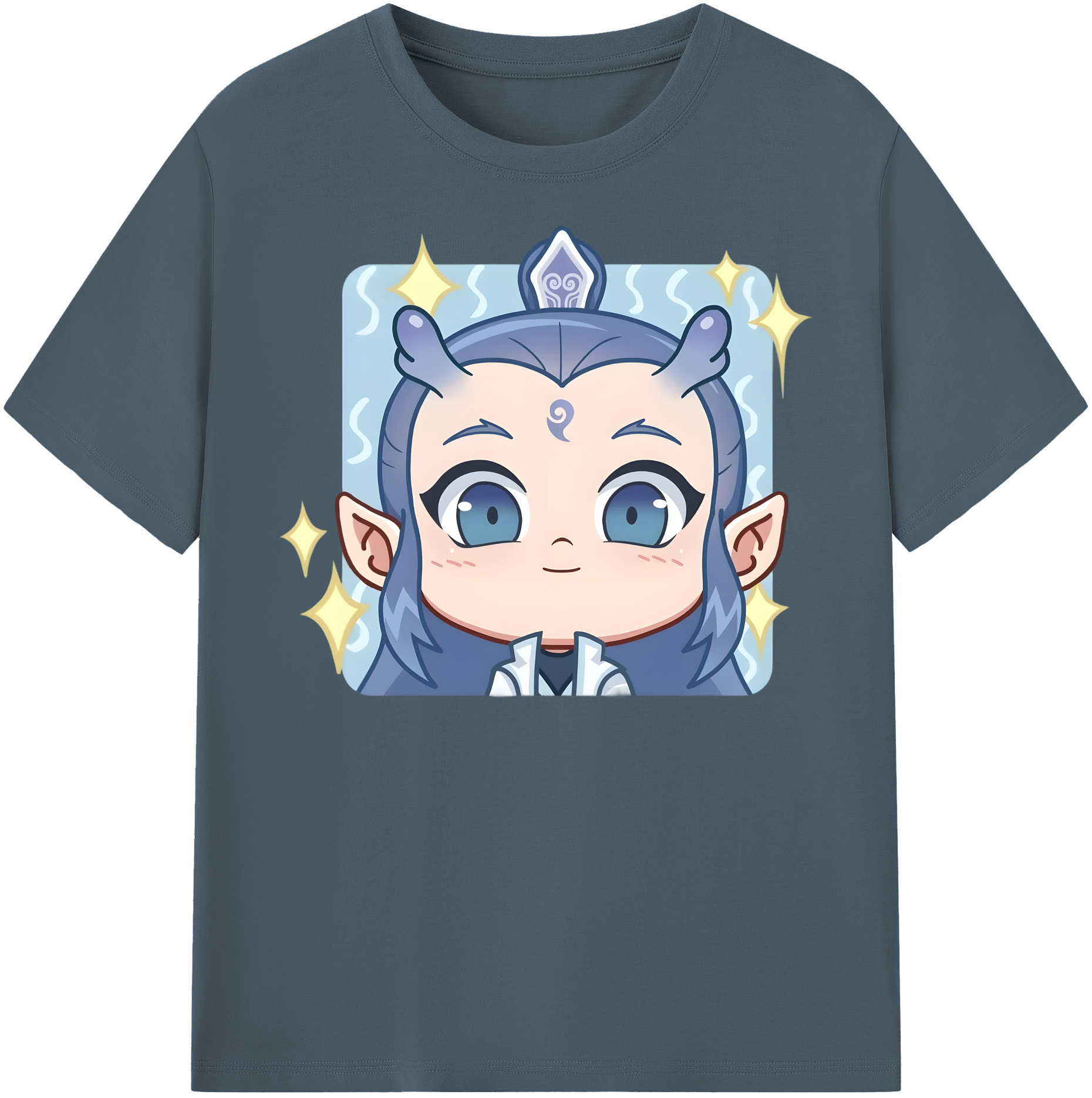 （画像用） Ne Zha 2 ナタ 魔童の大暴れ 綿100％半袖Tシャツ（フロントプリント）